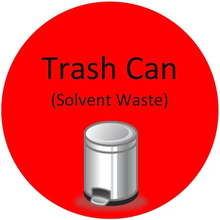 5S Supplies Trash Can General Waste 28in Diameter Non Slip Floor Sign FS-TRSOLWST-28